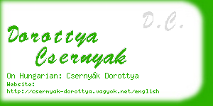 dorottya csernyak business card